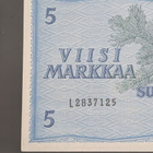 5 Markkaa 1963, virheellisyydet allekirjoituksissa, 3kpl - pikkukuva 2