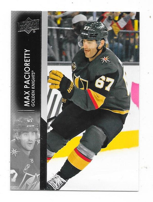 2021-22 Upper Deck #431 Max Pacioretty , Vegas Golden Knight