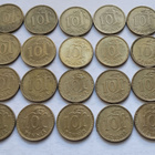 10 penniä, kaikki vuodet 1963-1982, 20 kolikkoa. Circ - pikkukuva 2