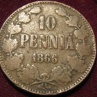 10 penniä 1866 - pikkukuva 1