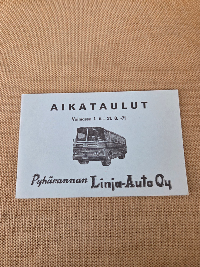 Linja-auto aikataulu Pyhärannan linja-auto Oy