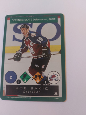 1995-96 Playoff One on One #28 Joe Sakic