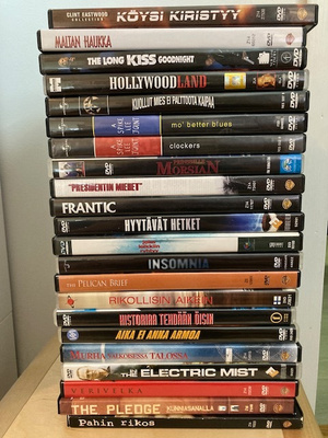 22 X DVD jännityselokuvia edullisesti