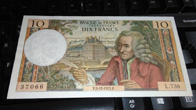 France Ranska 10 Francs 1971 P147 XF+