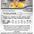 2025-26 Upper Deck Young Guns Holiday "237 Joakim Kemell - pikkukuva 2