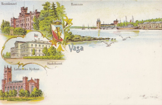 Vasa, sommitelmakortti, wanha  b529