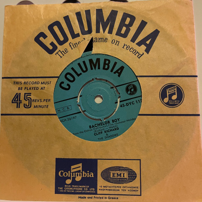 CLIFF RICHARD: Bachelor Boy * The Next Time * FIN 1962