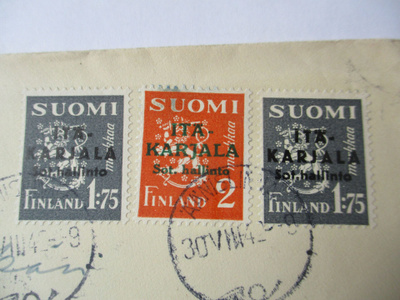 1942 Äänislinna musta lp, vihreä lp, musta lp A terävä kuori