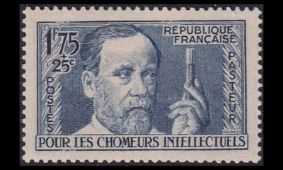 Ranska 421 ** Bakteriologi Louis Pasteur (1938)