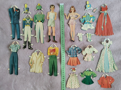 Paperinuket Margie & Walter 1940-50-luku