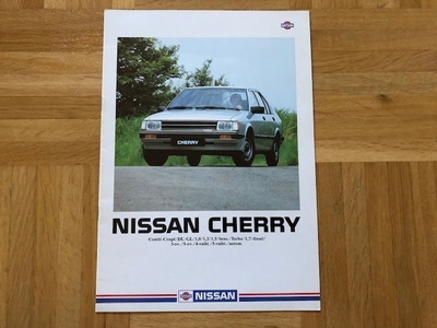 Esite Nissan Cherry 1983, suomenkielinen