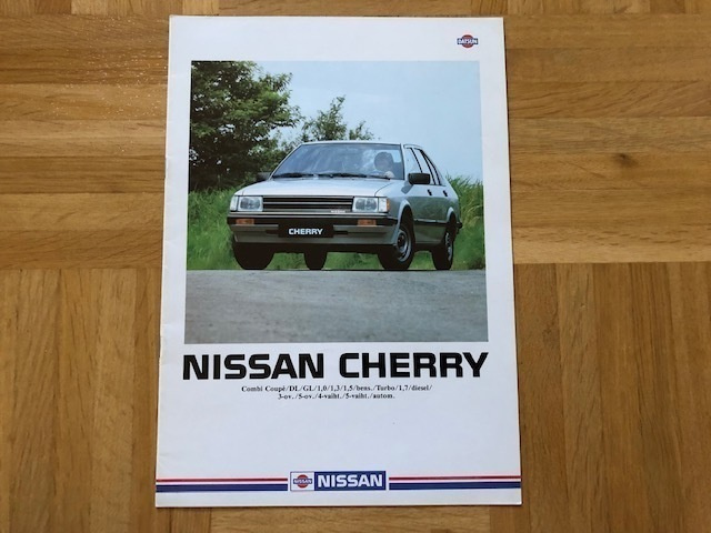 Esite Nissan Cherry 1983, suomenkielinen