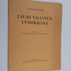 Unto Kupiainen : Lauri Viljanen lyyrikkona - pikkukuva 1