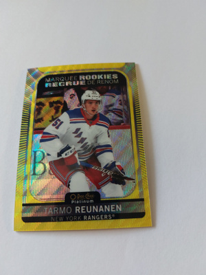 21-22 OPC Platinum Neon Yellow Surge #241 Tarmo Reunanen MR