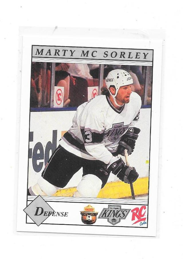 1991-92 LA Kings TeamIssue #33 Marty McSorley  Gooni