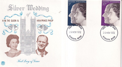 Silver Wedding , FDC. England. , e256