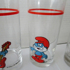 Vintage Peyo Smurffi juomalasit, 5 kpl - pikkukuva 4