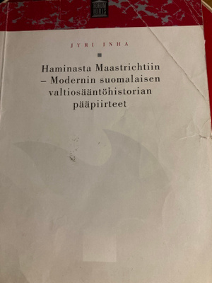 INHA: MODERNIN SUOMALAISEN VALTIOSÄÄNTÖHISTORIAN PÄÄPIIRTEET