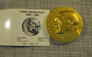 Urho Kekkonen mitali /Raimo Heino 1986.