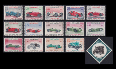 Monaco 848-62 ** Monacon Grand Prix voitokkaat kilpa-autot (