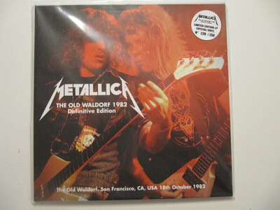 Metallica The Old Waldorf 1982 LP Värivinyyli Kirkas