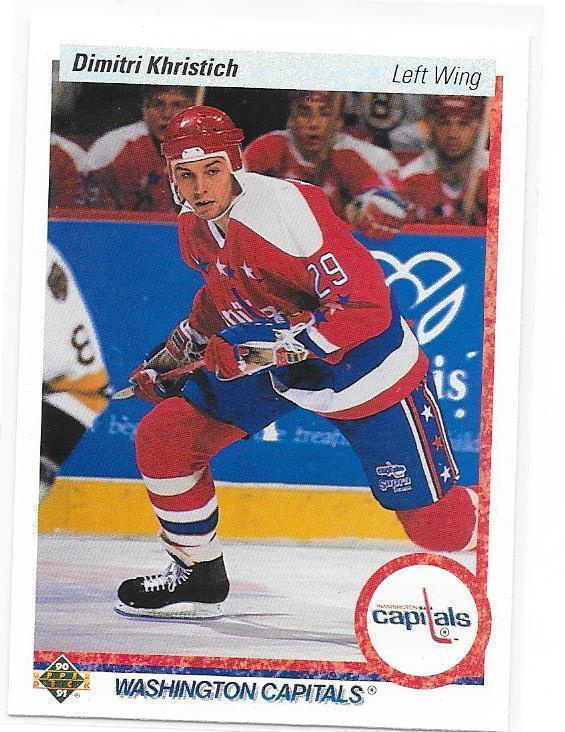 1990-91 Upper Deck #537 Dmitri Khristich Washington Caps RC