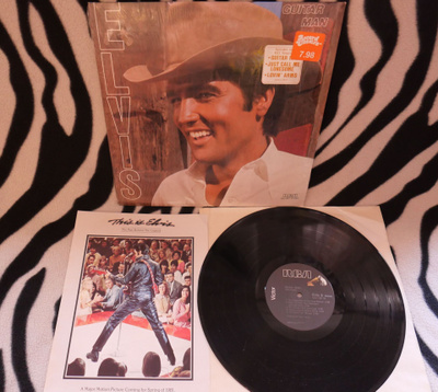 Elvis Presley-Guitar Man LP,RCA AAL1-3917 + Bonus Kuva