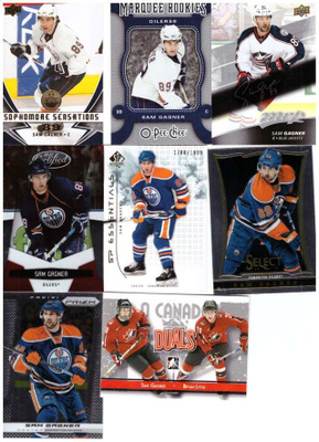 8 x SAM GAGNER Oilers.... Erikois ym. Kortteja