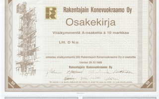 OKK 1988 Rakentajain Konevuokraamo Oy spec, Vantaa pörssi