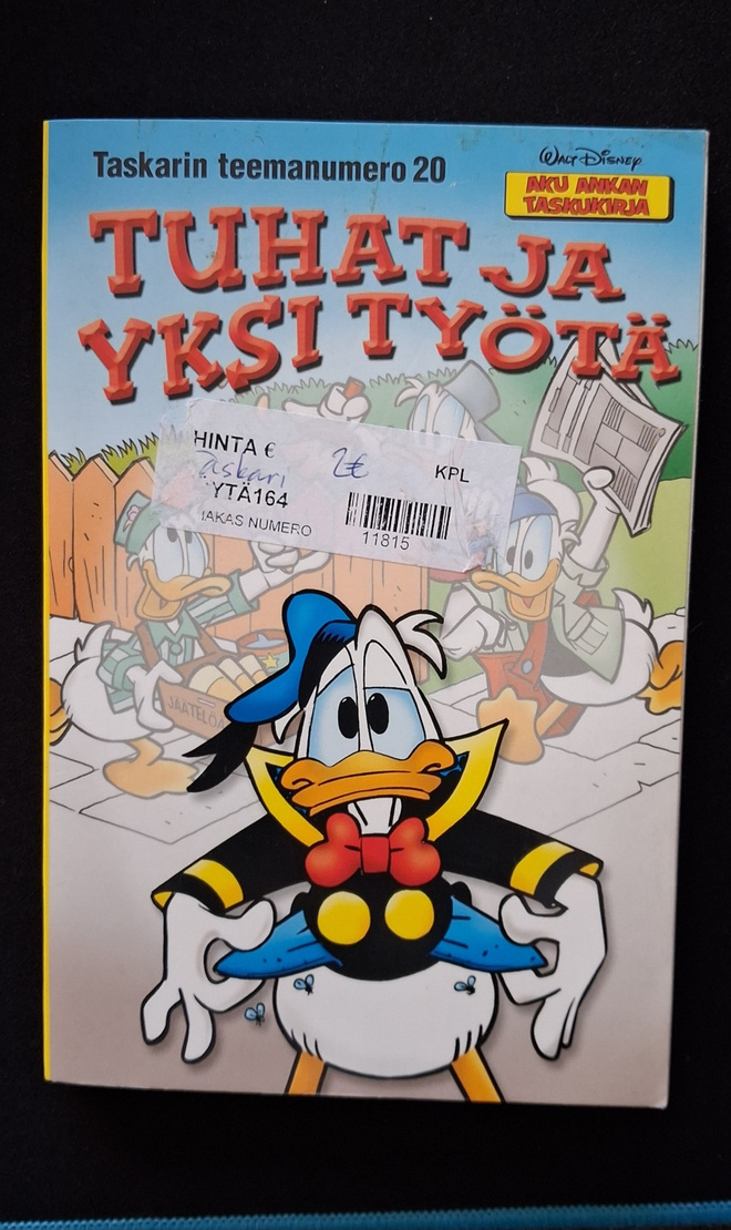 Aku Ankan taskukirja teemanumero 20 Tuhat ja yksi työtä