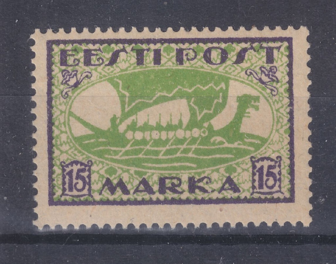 Viro 1920 Viikinkilaiva 15A postituoreena.