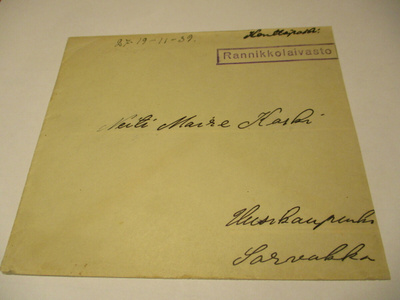 1939 Rannikkolaivasto kp kuorella