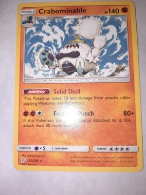 Crabominable 122/236 RARE card