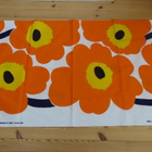 Marimekko - oranssi Iso Unikko-kangas - pikkukuva 2