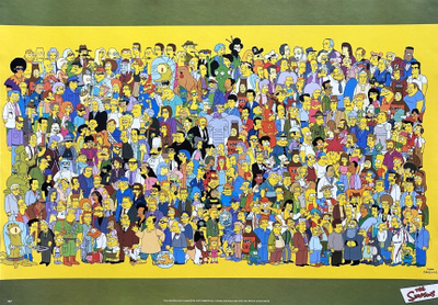 THE SIMPSONS Cast -hahmojuliste