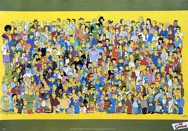 THE SIMPSONS Cast -hahmojuliste