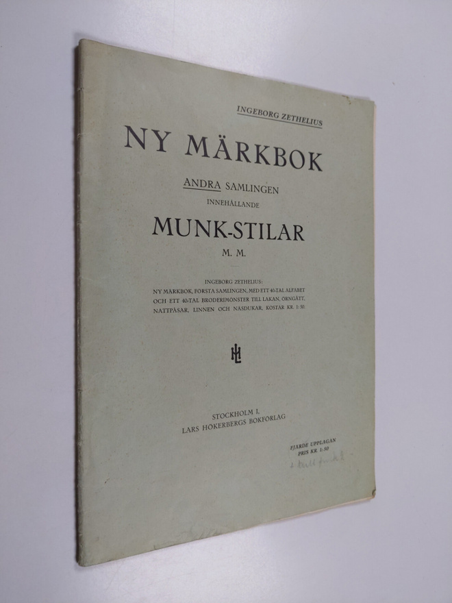 Ingeborg Zethelius : Ny märkbok : andra samlingen innehål...