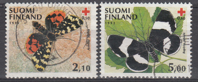 1992 Punainen Risti pyöröleimatut