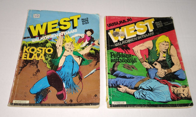WEST VALKOINEN INTIAANI 2 / 1979 6 / 1980 SARJAKIRJAT