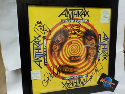 ANTHRAX - STATE OF EUPHORIA EX+/VG+ LP NELJÄLLÄ NIMMARILLA
