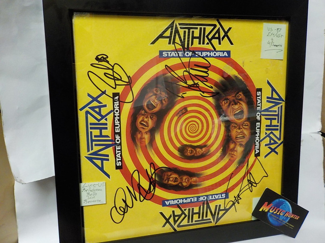 ANTHRAX - STATE OF EUPHORIA EX+/VG+ LP NELJÄLLÄ NIMMARILLA