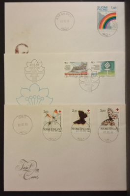 FDC 27 - 1986 3 kpl