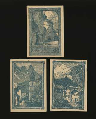 Itävalta 10, 20, 50 Heller, Werfen 1920