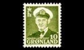 Grönlanti 30 ** Fredrik IX 10 öre (1950)