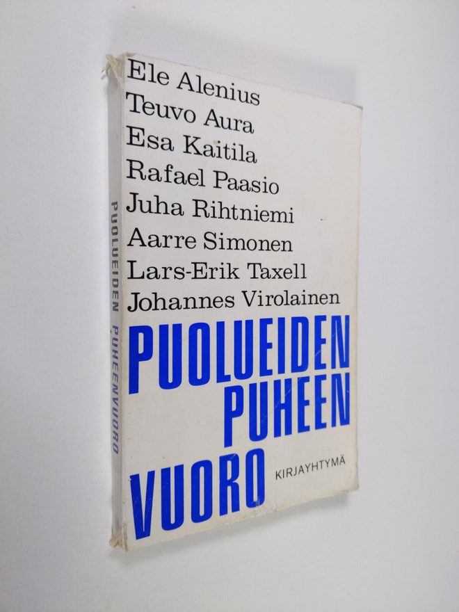 Keijo (toim.) Immonen : Puolueiden puheenvuoro
