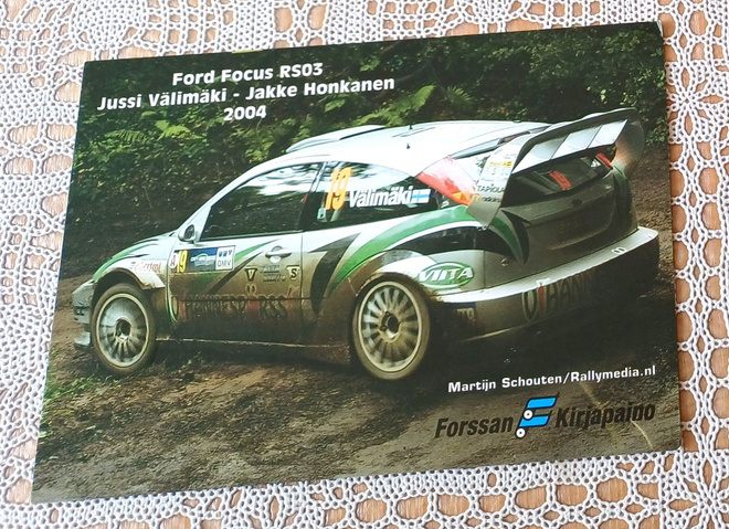 Ralliauto v.2004 Ford Focus RS03 uudenveroinen