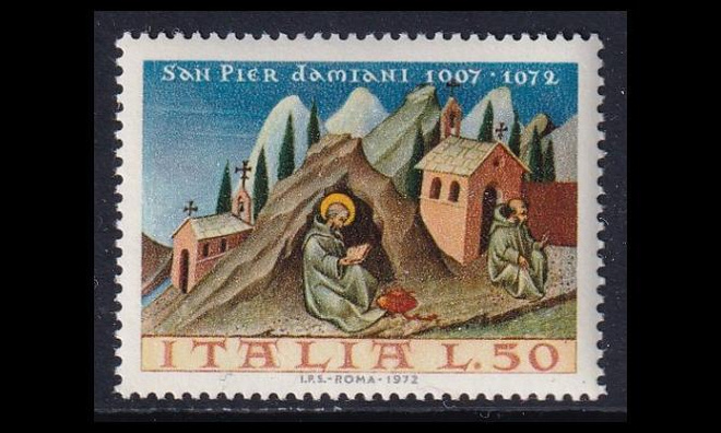 Italia 1375 ** Munkki Petrus Damianus (1972)