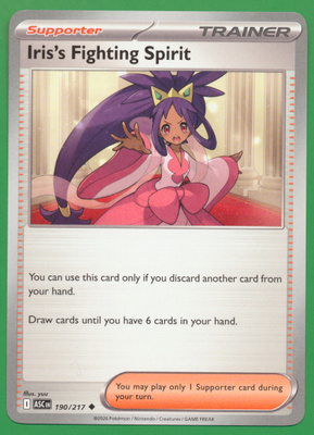 Pokémon Iris's Fighting Spirit (ASC 190)