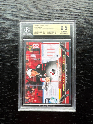 2023-24 Upper Deck Canvas #C258 Connor Bedard POE (BGS 9,5)