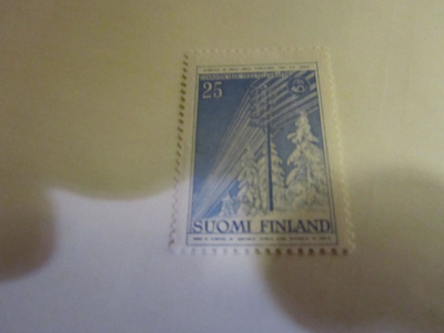 1955 lennätin 25 mk, postituore